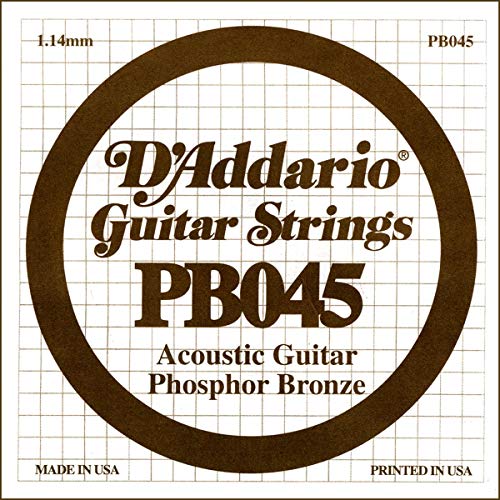 D'Addario ダダリオ アコースティックギター用バラ弦 フォスファーブロンズ .045 PB045