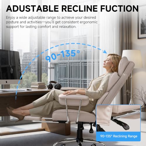 Image of GTPLAYER Gaming Chair,Office Chair with Pocket Spring Lumbar Support, Ergonomic Comfortable Wide Office Desk Computer Chair with Outward Fixed Soft Armrests and Footrest（Gray Pink）