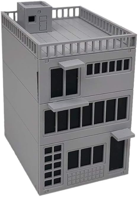 Amazon Outland Models ミニチュアの建物 3階建てのシティショップ 1 72 プラモデル 通販