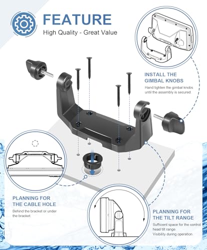 Image of Replacement Gimbal Mount Kit 740143-1 for Hummingbird Helix-5 Series (740143-1)