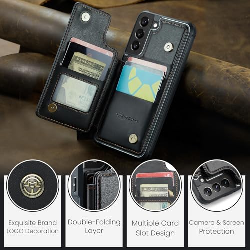 Vinich for Samsung Galaxy S22 Plus Wallet Case with Card Holder, Black by Vinich - Used condition - Image 9