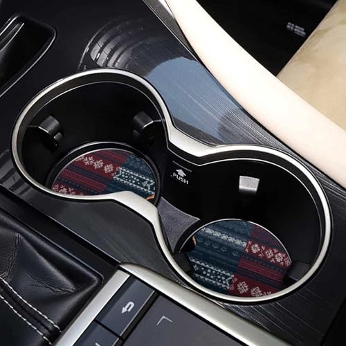 Posavasos para Auto, 2 Piezas, Madera con Diseño Rojo y Azul miniatura 7