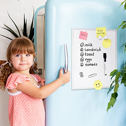 Amazon Basics Small Dry Erase Whiteboard, Magnetic Whiteboard with Marker and Magnets, 27.94 cm x 35.56 cm, Aluminum Frame image 6