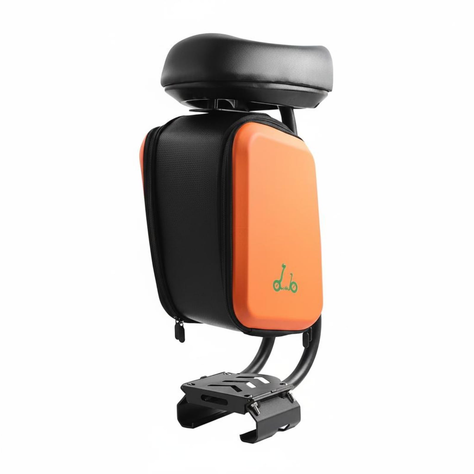 rockible Scooter Seat Attachment Sella per Monopattino Sedile Accessorio Supporto con Cuscino Imbottito in PU E Scomparto Borsa Telaio in Metallo Adatto a Tragitti Lunghi Pendolarismo Gite Urbane