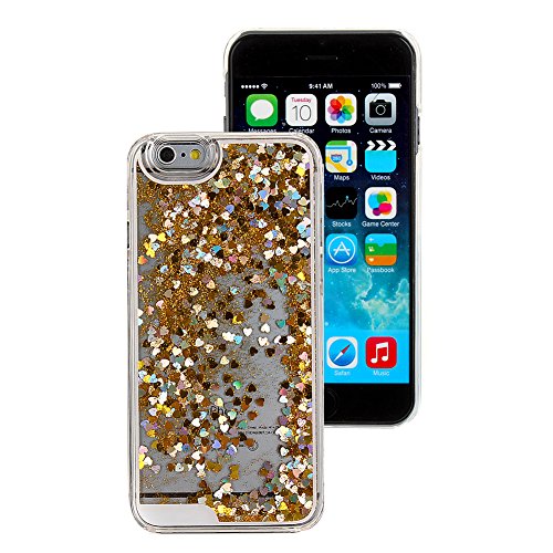 Eforcase Sweet iPhone 6 Case Shiny Heart-shaped Series Quicksand Glitter Cover Case for iPhone 6 4.7 inch