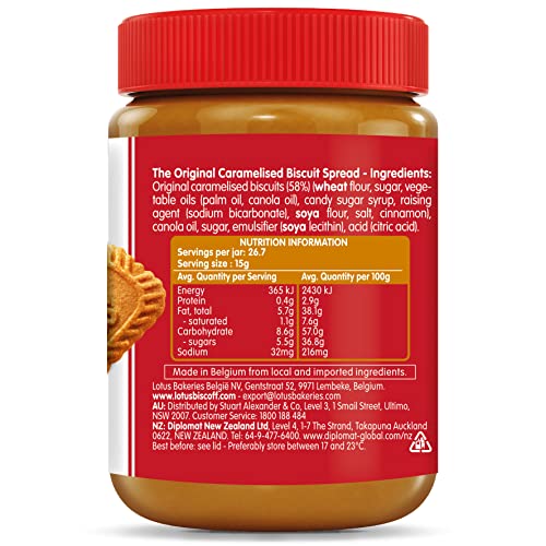 Pasta de Biscoito Lotus Biscoff Vidro 400g