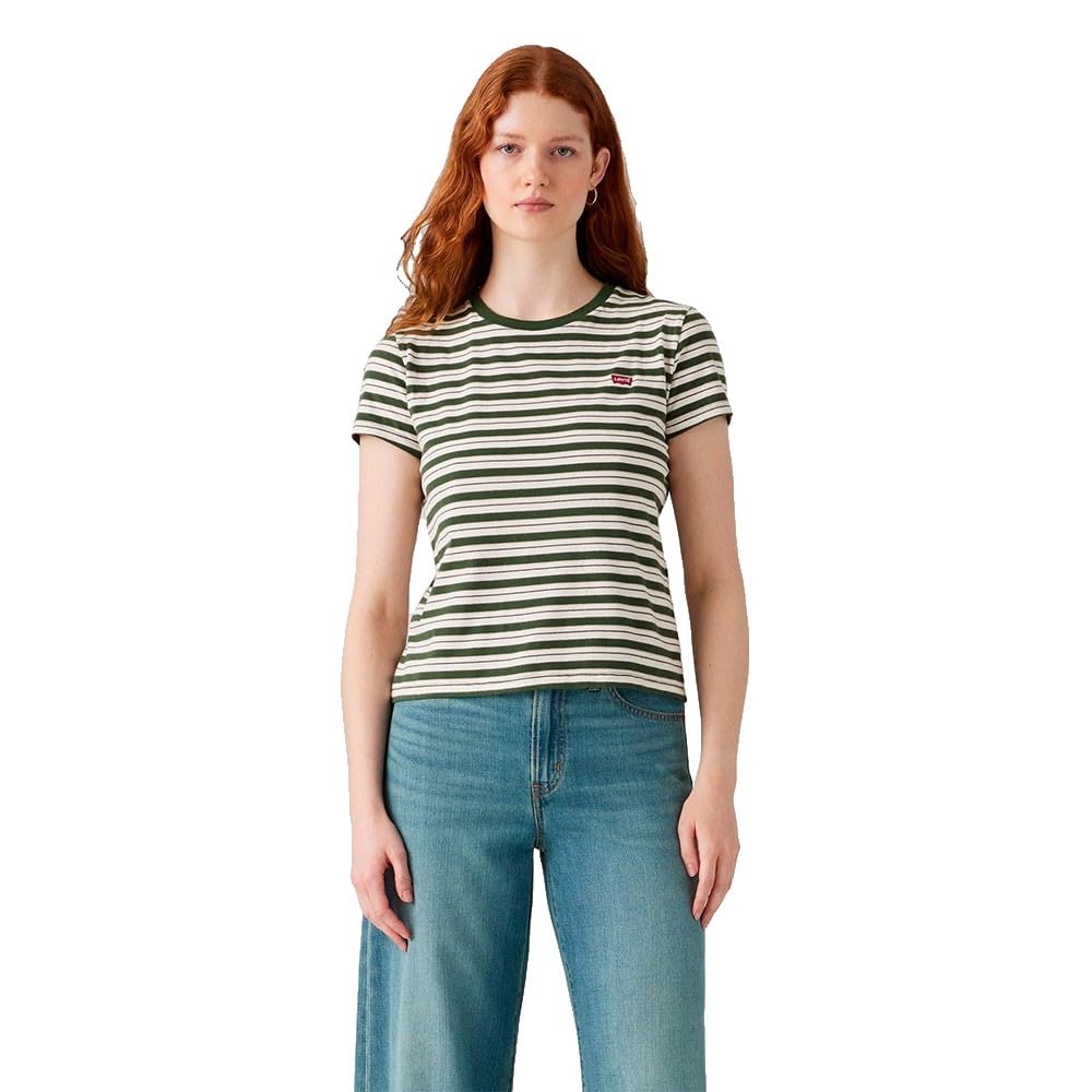 Levi's Perfect Tee Mandy Stripe Mountain View S, Mandy Stripe Mountai, XS