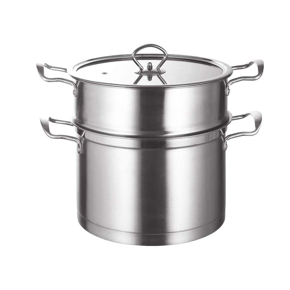 GTHTUHFD 304 Stainless Steel Soup Pot Steamer Complex Bottom Induction Cooker Original Pot Noodle Steamed Soup Pot