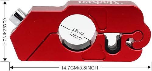 Miniatura 3 de Xboken - Cerradura de motocicleta antirrobo, resistente, cerraduras de seguridad ajustables para manillar del acelerador y freno, cerraduras de