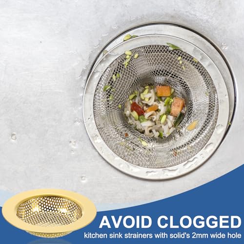 Colador para fregadero de cocina de acero inoxidable miniatura 3