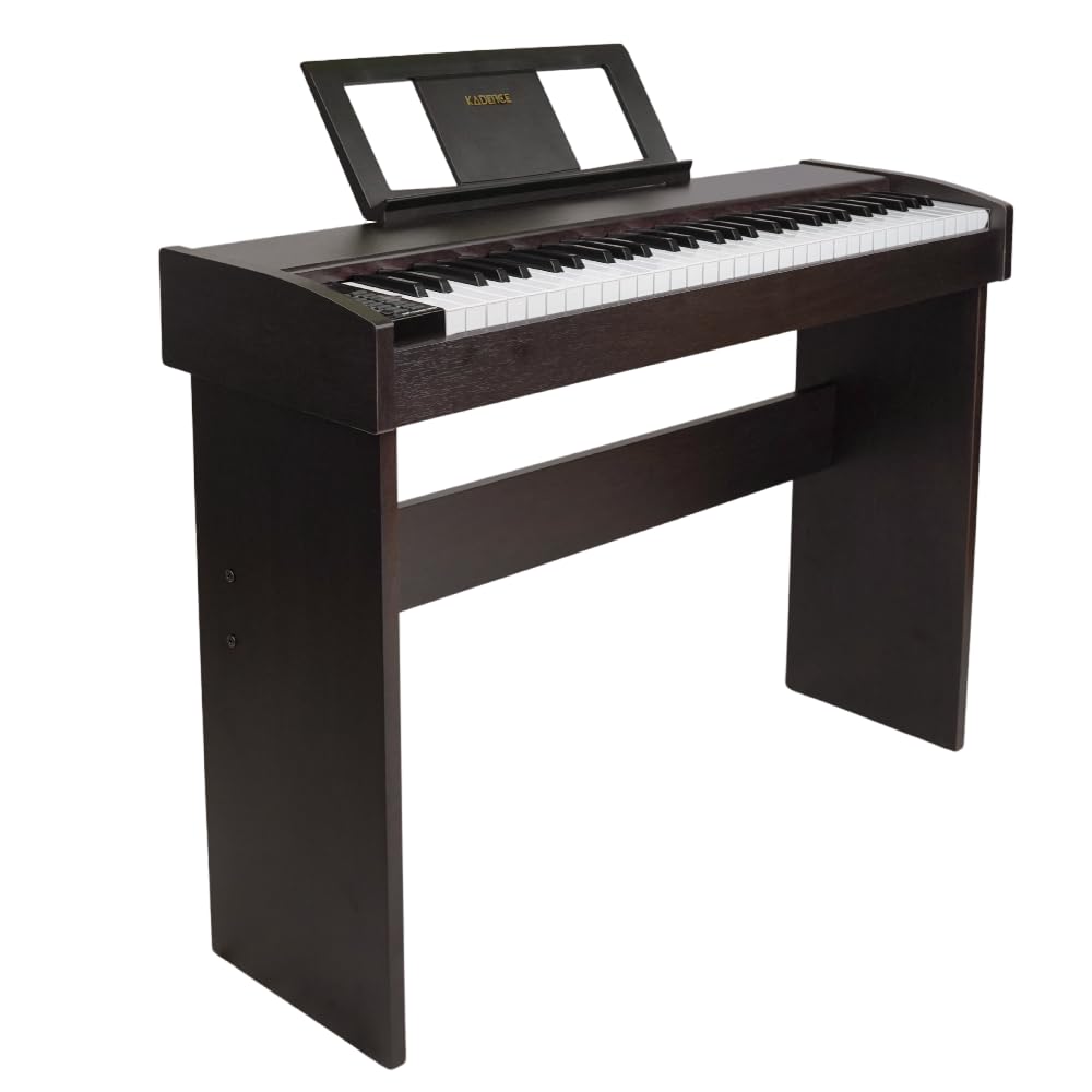 Kadence DP5000 61 Keys Digital Keyboard Piano (Dark Brown) with LED Display and Adapter, 500 Tones, 300 Rhythms, USB MIDI, Recording, Mic & MP3 Support – Ideal for compact spaces and begineers-image-30
