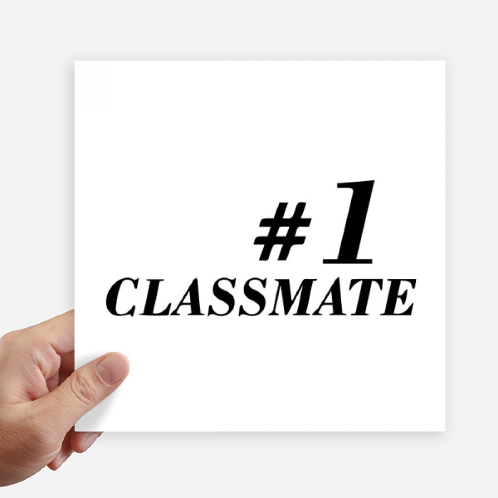 Autocollant carré 20CM souvenir de graduation pour personnaliser un ordinateur portable ou un mur