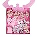 Produktbild Haarspangen Set Mädchen Haarschmuck Bowknot Haarclip Blume Haarnadel Haarklammern mit Geschenkbox 18pcs Rosa