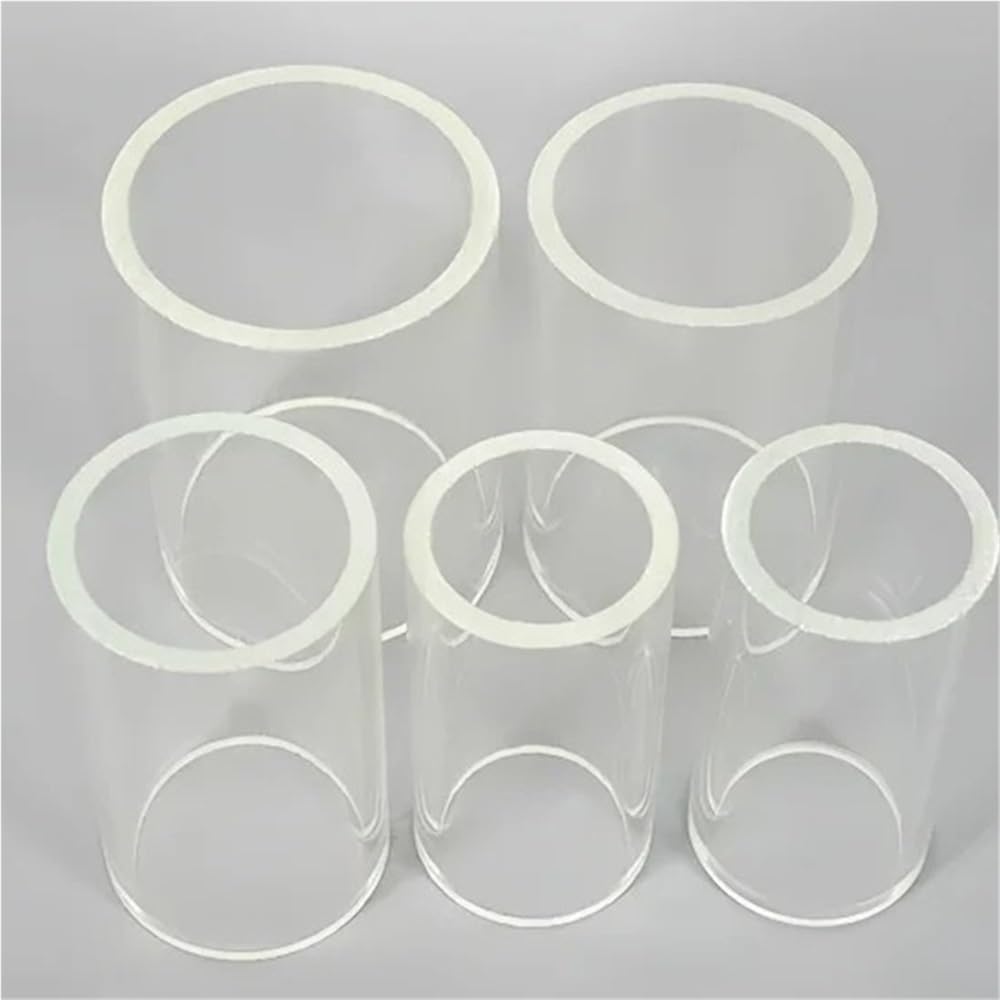 Transparente Glasröhre 1 Stück Beobachtungsfenster aus Borosilikatglasrohr, Dicke 4–10 mm, Höhe 250, Glassäule for Labor(60x10mm)