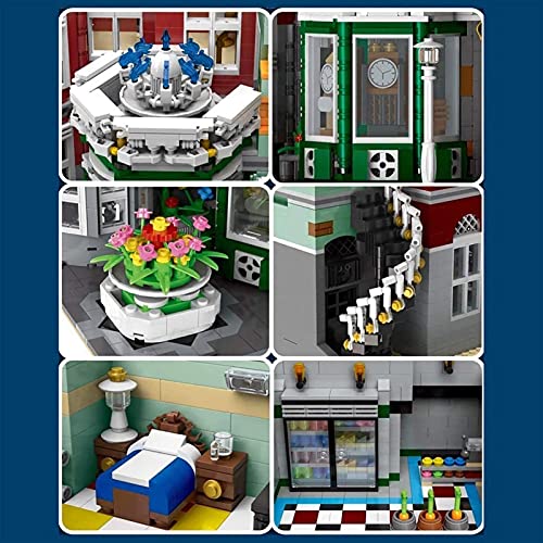 FYHCY Haus Bausteine Bausatz, Antiquitätenladen Modular Architektur Modell, 3000 Klemmbausteine und LED Beleuchtungsset… – Bild 7