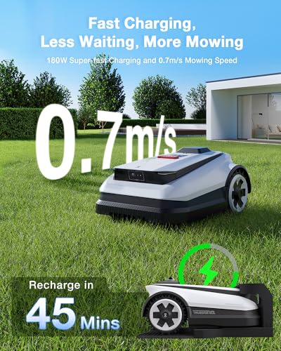 ECOVACS GOAT A1600 RTK Robotmaaier 1600㎡, Draadloos, Lidar-Verbeterde RTK+Vision Navigatie, Automatische Mapping, Dubbele Messen, 100W Snijvermogen, Edge Maaien, Snel Opladen, 50% Hellingshoek - Afbeelding 4