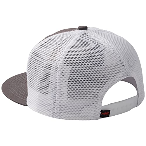 Image of BASSDASH Flat Brim Trucker Cap Adjustable Snapback Hat Mesh Back for Men Women