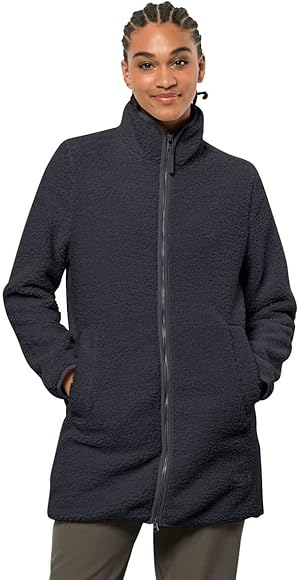 Jack wolfskin damen high cloud coat w fleecemantel Clearance