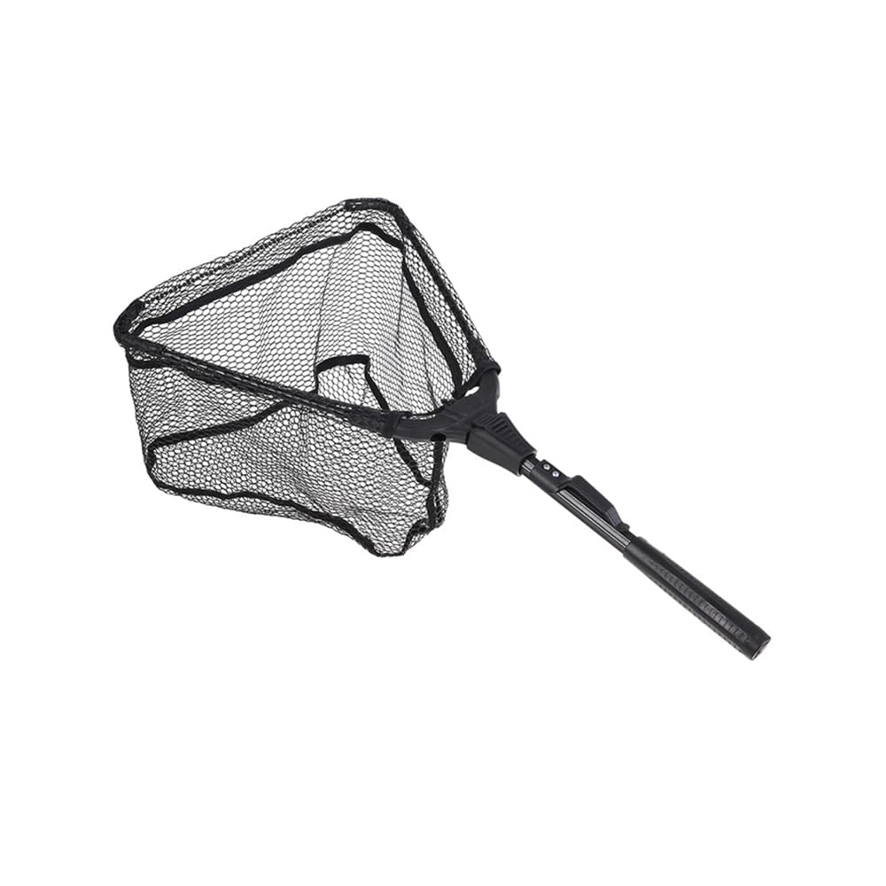 KOMCLUB Fishing Net, Folded Landing Nets with Telescopic Rod Durable Rubber Fishing Pliers KOMCLUB Fishing Net Folded 1.1m 3 Sections
