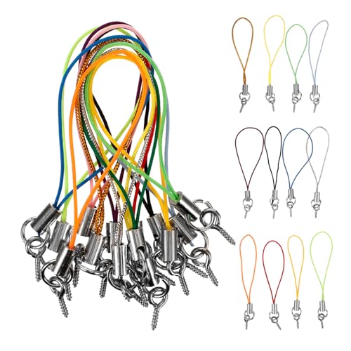 VILLCASE 100pcs Mobile Phone Chain Lanyard Phone Hanging Rope Phone Lanyards Phone Keychain Rope Mobile Phone Lanyard Phone Strap Cell Phone Ropes Trinket Keychain Lanyards Phone Decoration