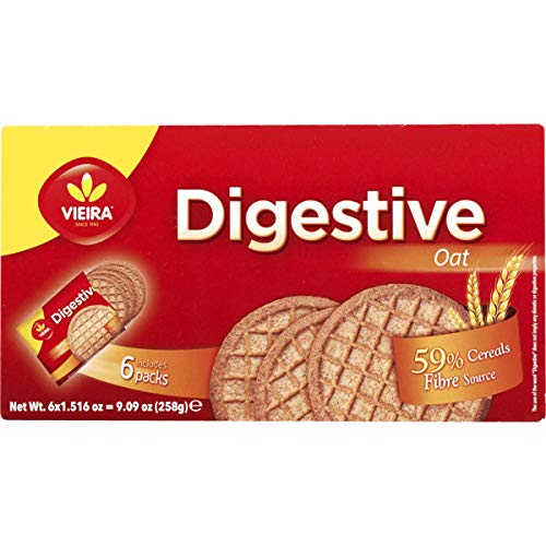 Vieira Digestive Galletas de avena embalaje 258g