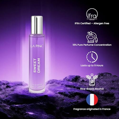 Image of LA PINK Sweet Dream EDP Perfume for Woman & Man | Vanilla, White Floral & Citrus Notes | Long Lasting Unisex Luxury Fragrance for Men & Women | 25ml