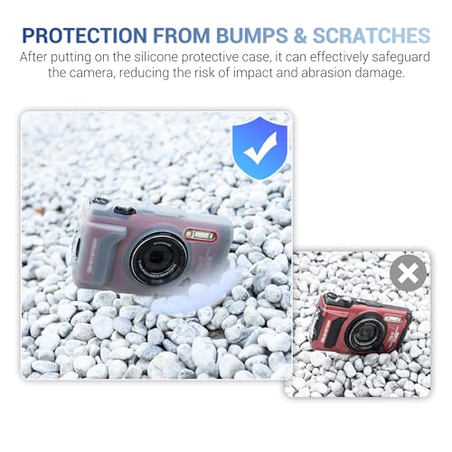 Funda de silicona para cámara Olympus Tough TG-7 miniatura 4