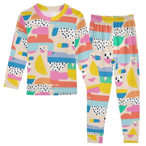 Joisal Banana Monkey Cartoon 18 Months Fall Pajamas 2 Piece Pj Sets Long Sleeve