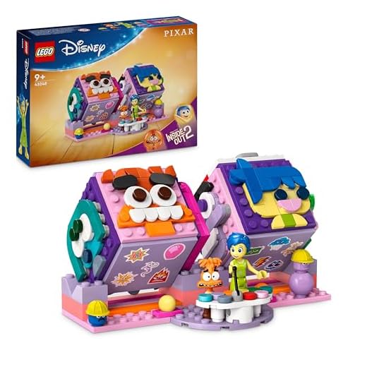 LEGO Disney Pixar Inside Out 2 Mood Cubes Playset, Building Toy for 9 Plus Year Old Girls & Boys, Includes Character Mini-Doll Figures from the Film, Fun Gift to Share Emotions like Joy 43248