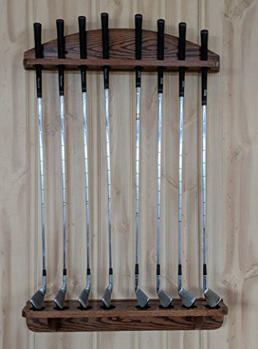 Weaver Wood Designs 8-Club Golf Club Wall Display Rack