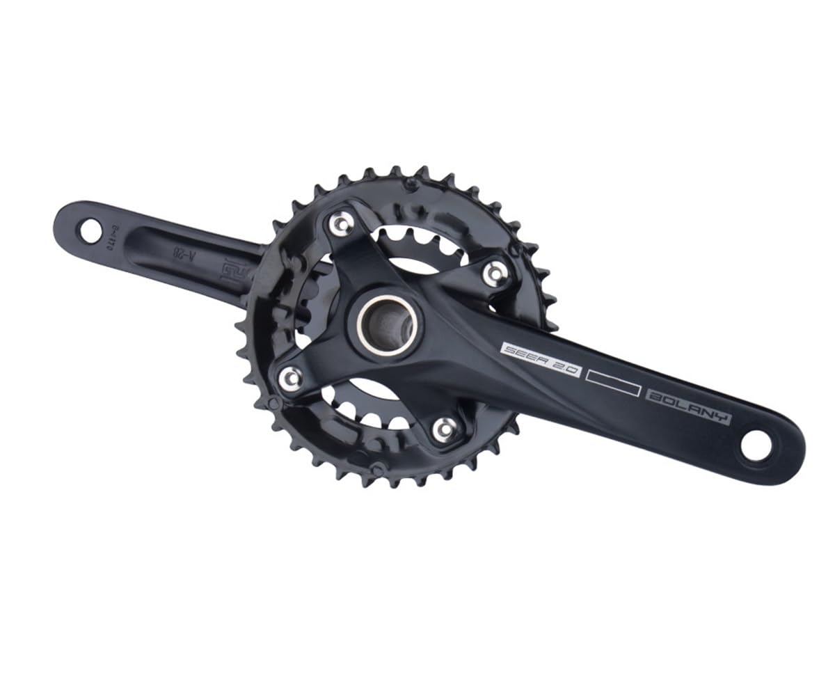 170mm MTB Integrado Hueco Platos Y Bielas Plato Redondo Platos con Soporte Inferior 22-36T 24-38T Aleación De Aluminio Platos Y Bielas