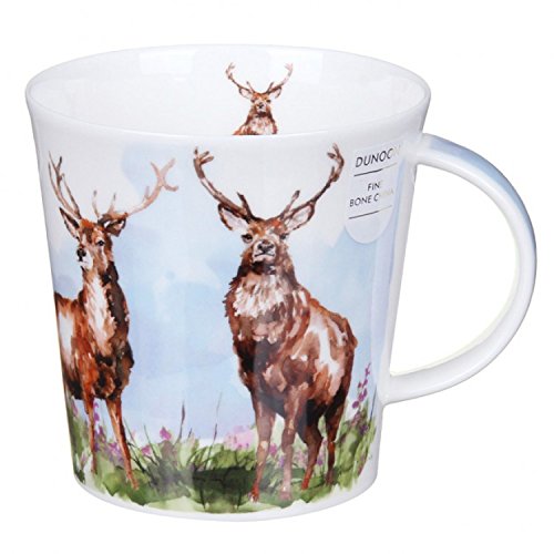 Dunoon Monarch Of The Glen Design Fine Bone Cairngorm Shape China Mug - By