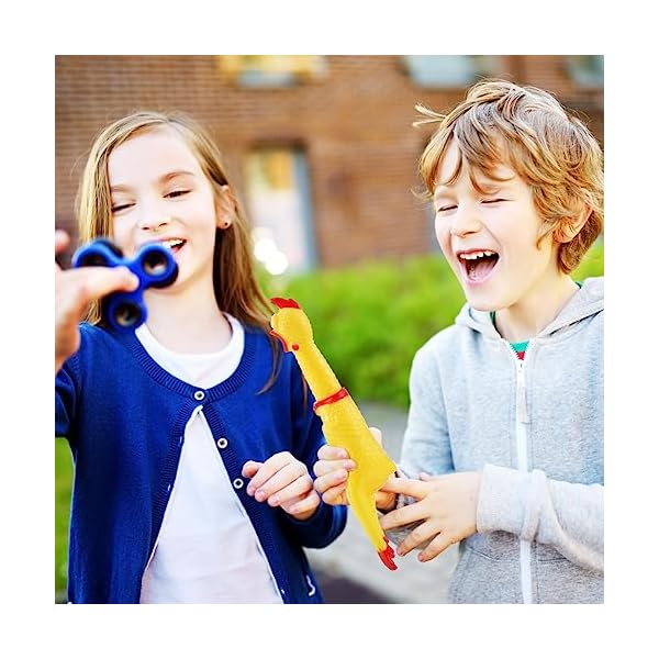 STOBOK Squawking Chicken Rubber Squeeze Toy | Fun Stress Relief Toy