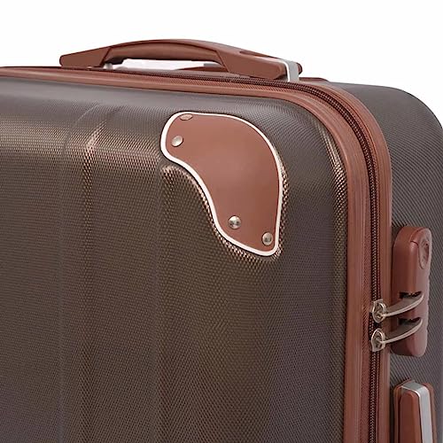 Four Piece Hardcase Trolley Set Coffee Luggage,Bags,Suitcases Brown 11,7 LBS4