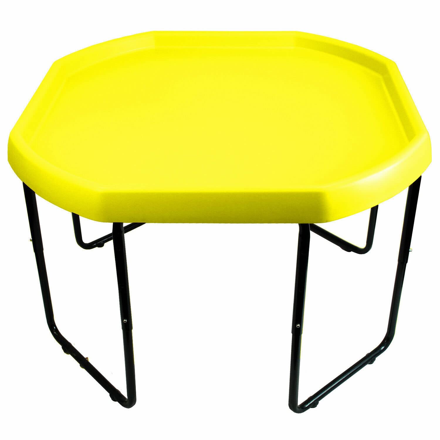 Large 100cm Coloured Mixing Tray AND Height Adjustable Stand Included - For Fun & Messy Sand, Water & Glitter Play in School and Nursery or Home and Garden (Yellow)