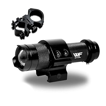 Micro RONI 500ルーメン フラッシュライトマウントクリップユニット Amazon | WF Optical タクティカルライト(高輝度LED)+マウント