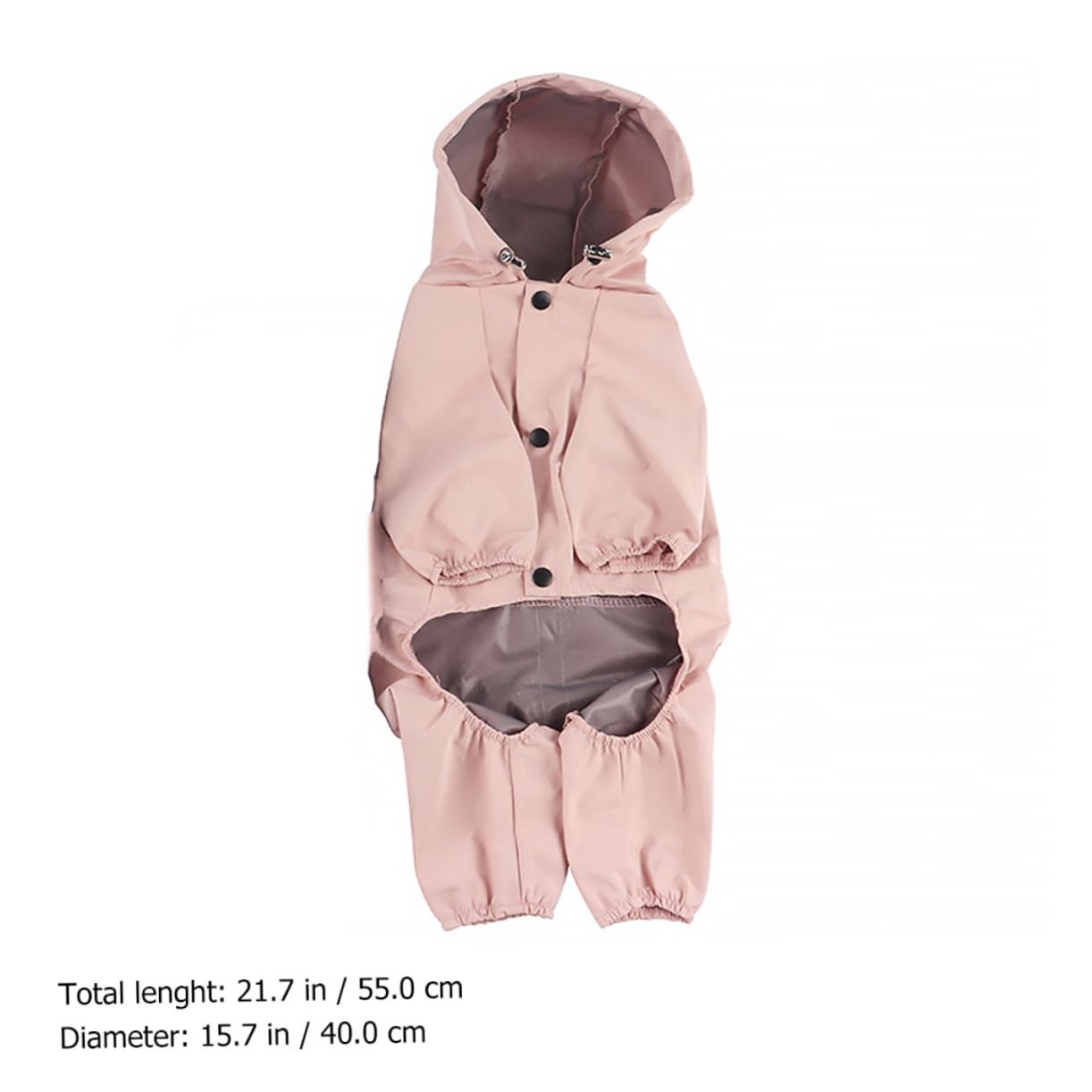 INOOMP 2pezzi Cappotto Riflettente Per Cani Regolabile Giacca Per Cani Da Pioggia Traspirante Taglia Per Occasioni Speciali e Foto
