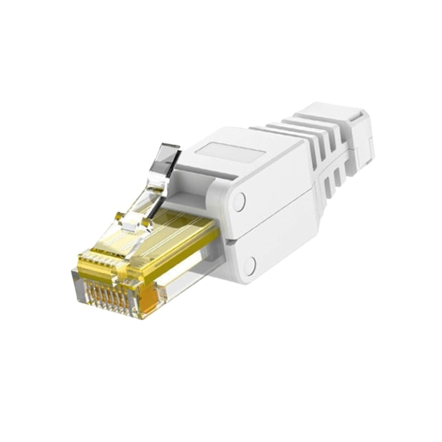 RJ45 8P8C Unshielded Field Connector - RJ45 Terminal Plug for Cat.6/6A/7 23AWG Solid mounting Cable(5pcs per lot,C5e UTP Easy-Fit)