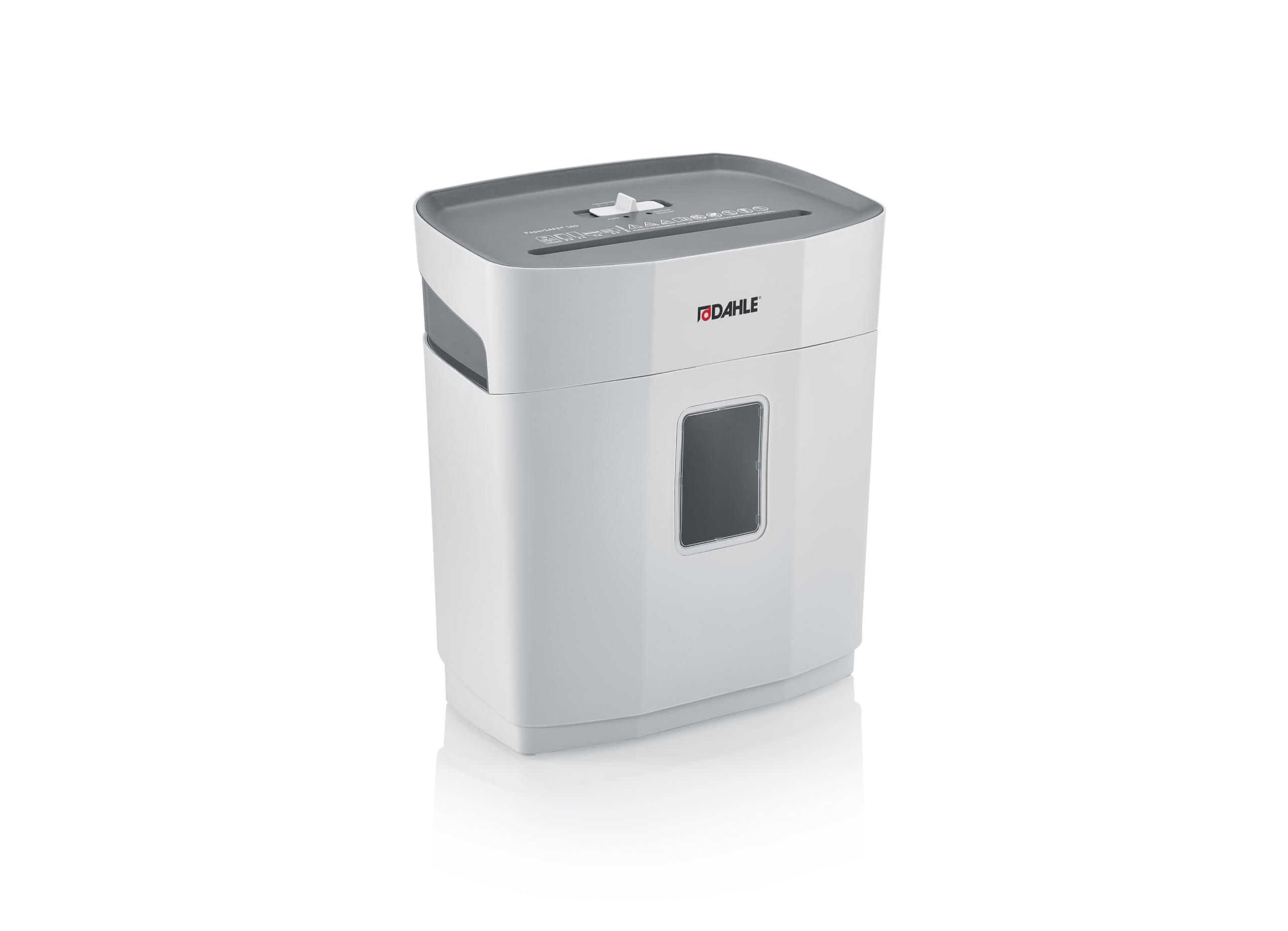 Dahle PaperSAFE PS 140 distruggidocumenti (10 fogli, livello di sicurezza P4, taglio a particelle, privo di olio e manutenzione, 12 litri), grigio