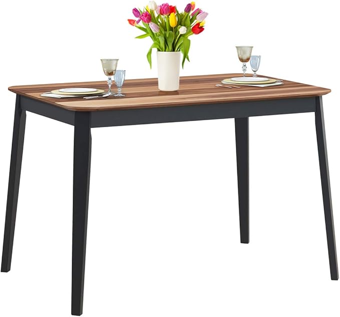 Giantex 43.5" L Rectangular Dining Table, Farmhouse
