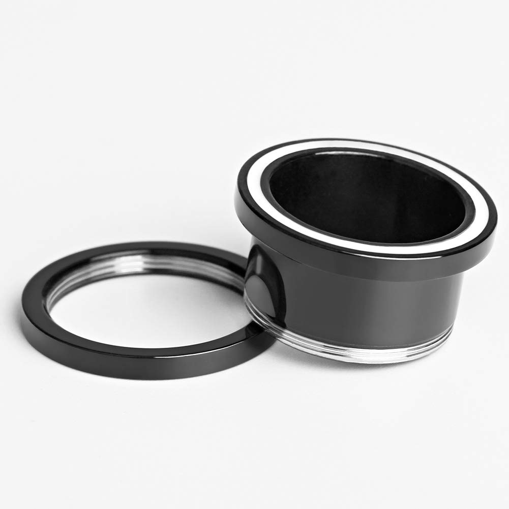 KUBOOZ Wtyczka do uszu, tunel, rozpychacz, piercing, prosta śruba ze stali nierdzewnej, grubość 6 mm do 16 mm, Stal nierdzewna
