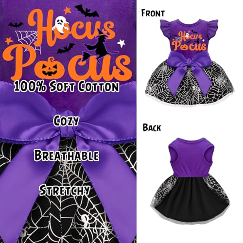 Disfraz de Halloween para perro vestido con volantes miniatura 5