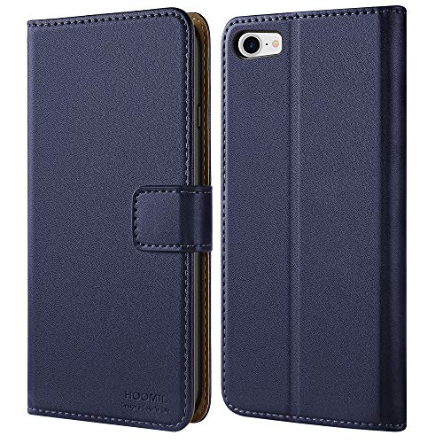 HOOMIL Wallet Case for iPhone SE 3rd Gen / 2nd Gen / 2022/2020, iPhone 8 and iPhone 7 - [Card Holder] [Kickstand] [Magnetic Closure] - Faux Leather Flip Phone Cover, MagFlip Series, Red