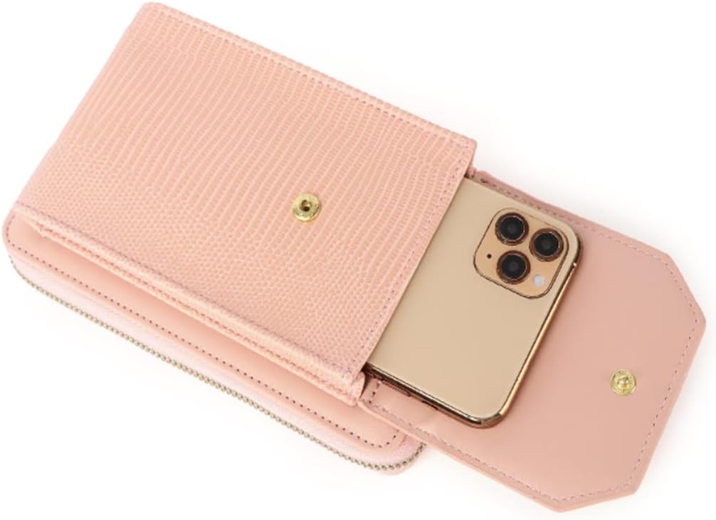 HBJWOV Small Ladies Mobile Phone Bag Women's Crossbody Shoulder Wallet Bags PU Leather Card Holder Purse For Female