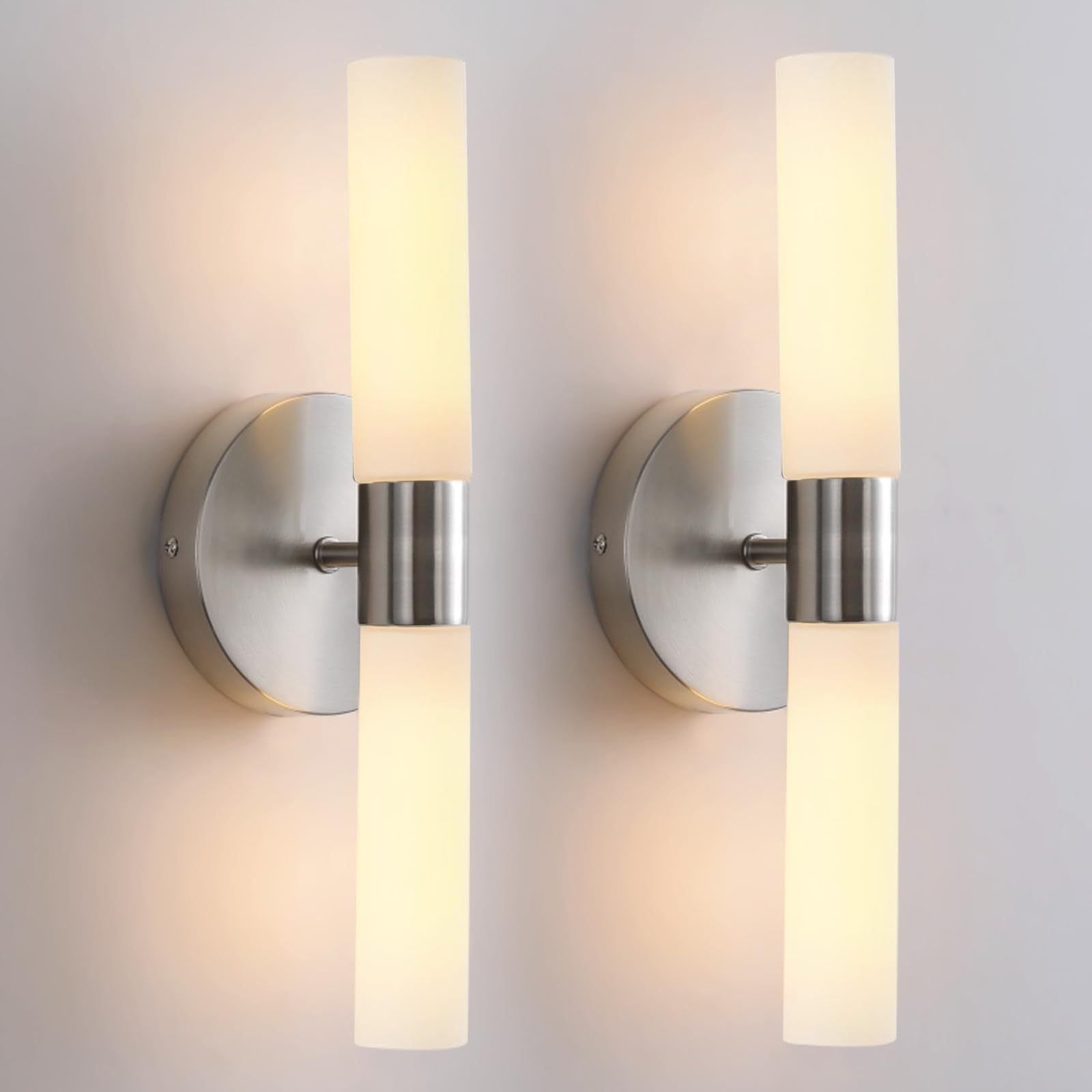 Lampka nocna LED, 3000K, miękka biel, regulowana jasność 0-100 lm, wtykowa lampka nocna z automatycznym czujnikiem światła do łazienki i sypialni