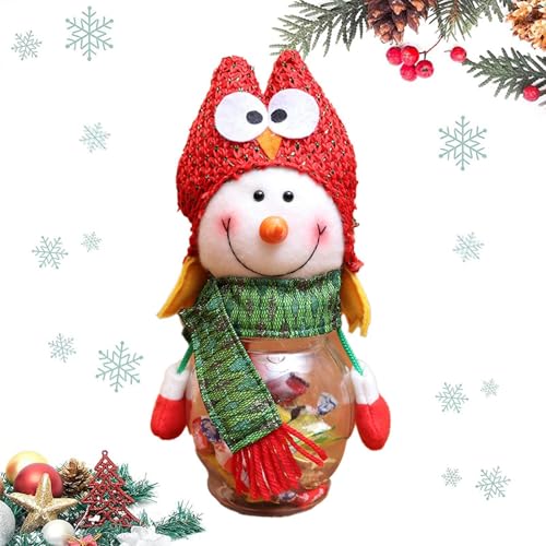 Tarro de galletas ornamento de Navidad, cajas de dulces de Navidad | Cajas de dulces de Navidad | Tapas de cajas de dulces de navidad, tarro vacío de navidad, caja de vacaciones creativa y festiva