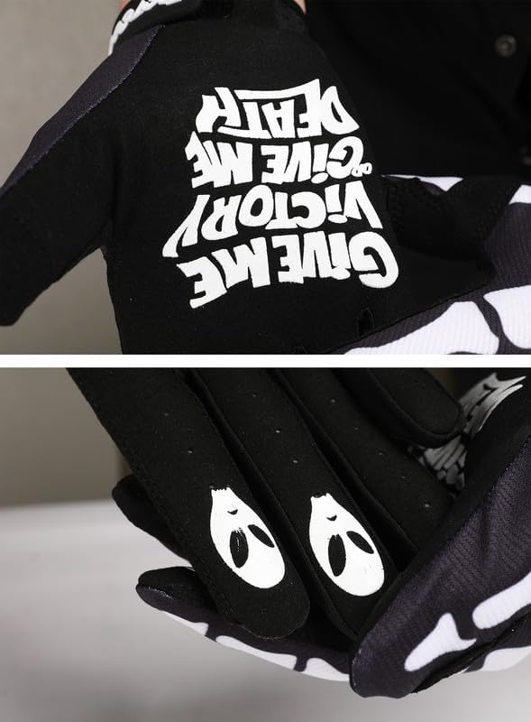 Miniatura 5 de QUENLOOP Guantes de ciclismo para hombre y mujer, guantes de motocicleta con pantalla táctil, guantes de motocicleta para carretera y motocross,