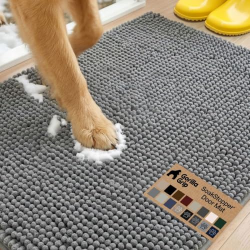GORILLA GRIP SoakSTOPPER Indoor Door Mat for...