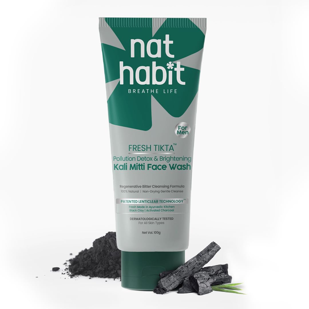 Nat Habit Kali Mitti Men's Face Wash 100g - Image 1