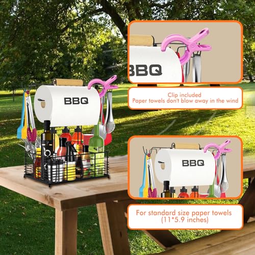 Grill-Caddy-BBQ-Caddy-for-Outdoor-Grill-Camping-Essentials-Camping-Accessories-Outdoor-Kitchen-BBQ-Grill-Accessories-for-Camper-Tailgate-Essentials-Grilling-Gifts-for-Men